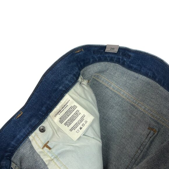 Citizens of Humanity Elsa Mid Rise Slim Fit Crop Jeans Size 26 Button Fly Taos - Picture 10 of 15